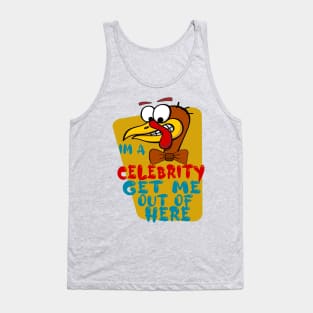 Im A Celebrity Get Me Out Of Here, Cartoon Turkey, Turkey Celebrity Gobble Funny Design Tank Top